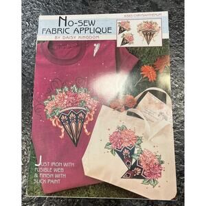 Chrysanthemum No-Sew Fabric Applique By Daisy Kingdom 6385 Vintage Made in USA